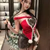 Lencería Cheongsam Navideño 2025 Nuevo Estilo Sexy Bata de Batalla Uniforme Tentación Cama Diversión a Gran Escala