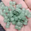 Dongling Jade bambu Jade contas soltas verde grama contas altas pulseira colar contas corda de chave acessórios contas
