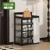 Sapateira para Entrada de Casa, Armário de Sapatos Interno Elegante Simples de Múltiplas Camadas, À Prova de Poeira, Casa de Aluguel, Novo Modelo Quente 2025