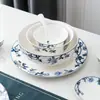 Venta directa de fábrica de vajilla de pavo al por mayor de piezas se puede añadir logo hogar hotel cuenco de arroz de cerámica plato plato cuchara