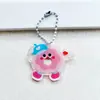 Corrente de contas de acrílico com tema de desenho animado, pingente fofo de comida de sobremesa, decoração para mochila de estudante, atacado