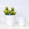 Venta directa del fabricante: Macetas de Melamina Imitación Porcelana para Escritorio, Flores y Plantas Artificiales de Jardinería, y Recipientes para Flores a Juego