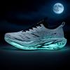 [Batimento Cardíaco] Família Fluorescente Estilo Muito Popular Solado Macio Esportivo Placa de Carbono Tênis de Corrida Fivela Giratória Sapatos Infantis Sapatos Esportivos