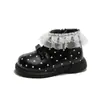 Botines de encaje de lunares para niños, nueva colección otoño 2026, botas elegantes para niñas, colección de otoño para bebés niñas, elegantes botas de princesa