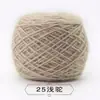 Grande Bola de Fio de Veludo de Esquilo com Fio de Seda Brilhante para Tricô à Mão, Cachecol, Chapéu, Xale de Mohair de Espessura Média Venda Direta Tricô à Mão