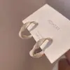 Pendientes de Clip Estilo Francés Retro Retorcidos en Forma de C Esmaltados para Bobina de Mosquito para Mujer, Estilo Ins de Nicho, Lujo Ligero, Pendientes de Gama Alta