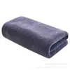 Toalla gris absorbente para peluquería, barbería, punta cerrada, cabello seco, salón de belleza, espesa, limpieza especial, fábrica al por mayor