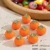 Colección de Frutas Simulación 3D Manzana Mango Caqui Cuentas Sueltas Colgante Hecho a Mano DIY Accesorios de Cadena para Pulsera