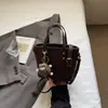 Bolsa Balde Simples Elegante para Carregar na Mão Estilo Coreano para Mulheres 2025 Nova Tendência Ins Coreana Moda Bolsa de Ombro Único Transversal