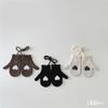 Moda Coreana Invierno Cálido Guantes de Bebé a Prueba de Frío Manoplas Tejidas para Niñas Guantes de Amor para Colgar del Cuello