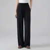 Pantalones de Protección Solar de Cintura Alta para Mujeres Petite, Pantalones Largos Deportivos Casuales de Pierna Recta, Pantalones Anchos Finos de Seda de Hielo Que Hacen que las Piernas Parezcan Más Largas