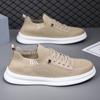 Zapatos de Hombre Verano Transpirables Finos Malla Tejida Voladora Zapatos de Hombre Negros Versátiles Estilo de Trabajo Casual Tenis Deportivos
