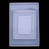 Pegamento para espejo goteando material DIY molde tablero rectangular para presionar arcilla base de mesa de secado accesorios de material manual molde de pegamento goteante