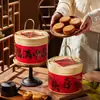2026 Nova Caixa de Embalagem para Bolo Lunar Estilo Chinês 100g 80g Pele de Gelo Gema de Ovo Massa Festival do Meio do Outono Caixa de Presente Caixa Vazia