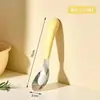 Colher de Lingote de Aço Inoxidável para Crianças Colher de Alimentação Doméstica para Bebê Colher de Comida para Desmame de Bebês Colher de Sopa Utensílios de Mesa Venda por Atacado