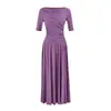 Vestido Longo Slim de Alto Padrão Estilo Francês com Design que Marca a Cintura, Verão Elegante Retrô Socialite Sexy Preto Longo