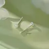 Pendientes de Bola de Hilo Sencillo con Aguja de Plata Pura S999 Geométricos Frescos Estilo Nuevo Diseño de Nicho Suave Pendientes Personalizados Venta al por mayor