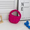 Bolso de mano tipo burbuja de nicho, informal, combinable, dulce, para mujer, minibolso de moda coreana, bolso de nube plisado.