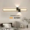 Fornecimento Transfronteiriço de Luminárias de Parede Modernas Minimalistas Longas, Grades para Parede de Fundo, Luminárias de Parede Internas Modernas Minimalistas de Luxo Leve para Cabeceira