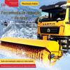 Carro grande pode ser modificado rolo escova removedor de neve escova de neve para saneamento municipal estrada equipamento removedor de neve placa de neve