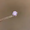 Aretes roscados redondos de acero inoxidable con circonita, modernos y versátiles para el uso diario, de lujo ligero con un toque de alta gama, aretes versátiles al por mayor