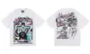 Transfronterizo Hellstar Hellstar Verano Nuevo Marca de Moda Europea y Americana Camiseta de Manga Corta Holgada para Hombre y Mujer Nfc
