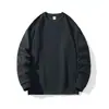 Sudaderas personalizables con impresión de logotipo, adecuadas para el comercio transfronterizo europeo y americano, con estilo retro, forro polar y un diseño sencillo de corte holgado para hombre, perfectas para otoño e invierno.