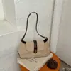 Bolsa de Axila em Couro com Cera para Uso Diário para Mulheres, Nova Coleção Primavera 2026 Bolsa de Ombro Transversal Vintage Francês de Luxo Discreto