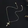 Joyería Amor Infinito Eterno Colgante de Cruz de Diamante en Forma de 8 Collar para Mujer Cadena para Clavícula Europea y Americana Accesorios Venta al por Mayor Transfronteriza