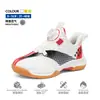Sapatos de Tênis de Mesa Infantis para Treino Diário com Fivela Rotativa, Tênis Esportivos para Treinamento de Badminton com Tira Mágica de Velcro para Alunos do Ensino Fundamental I e II