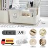 Caja de pañuelos de escritorio avanzada para el hogar, sala de estar, comedor, caja de papel de gran tamaño, caja de almacenamiento multifuncional de estilo crema de lujo ligero