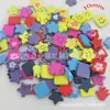 Variedad de hebillas planas opcionales sin agujero para impresión, accesorios de joyería de madera, manualidades, hebilla decorativa para muñeca