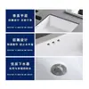 Lavabo Cerámico Bajo Encimera Ovalado Encastrado Cuadrado Lavabo de Baño Lavabo de Inodoro Lavabo de Balcón No