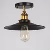 Lámpara de techo retro estilo campo americano loft luz de techo creativa para balcón pasillo pasillo pequeño vestido negro luz de techo luz de pasillo OVNI