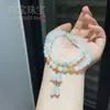 Nuevo Pulsera de Abalorios de Doble Círculo de Jade Tianshan Estilo Chino para Mujeres, Hebilla de Paz de Jadeíta Estilo Chino, Joyería al por Mayor Pulsera de Jade Dongling