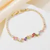 Lujo Ligero, Nicho, Simple y de Gama Alta, Pulsera de Mariposa Super Brillante de Circonio, Diseño Diario para Ropa de Trabajo, Joyería de Mano