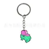 Chaveiro Sapo de Viagem Fofo Desenho Animado Pingente de Bolsa Popular PVC Cola Macia Decoração de Lembrancinha