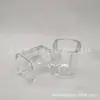 Mecanismo de presión hidropónico vaso cilíndrico cuadrado de vidrio transparente Cuenca portavelas de té tarro de dulces de aromaterapia Cuadrado Redondo Taza