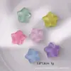 Accesorios para Joyería de Resina Transparente de Estrella de Cinco Puntas Hebilla de Zapato DIY Accesorios para el Cabello Llavero Pegatina para Vaso de Agua Funda de Teléfono Móvil Decoración de Pulsera