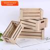 Cesto de armazenamento de acabamento de mesa de madeira Zakka Home Table Storage Ornamentos criativos Atacado Madeira maciça