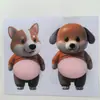 Juguete Popular Shiba Inu para Aliviar el Estrés Transfronterizo, Venta Directa del Fabricante, Pegatinas para la Barriga, Soporta Venta al por Mayor, Pegatinas Anticolisión para Coche