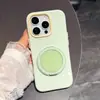 Funda de silicona suave color macarrón, adecuada para Apple 18 Pro Max, funda para iPhone 17 de cobertura total, a prueba de caídas, con soporte magnético