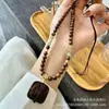 Collar de Candado Aquilarius ConHeart de Alta Calidad con Colgante de Perlas de Sándalo Natural de Montaña Vieja Artículo Femenino de la Mina Meiling