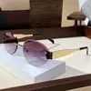 Nuevas Gafas de Sol de Moda Sin Marco Borde Cortado Ovaladas Marco Pequeño Ins Retro Metal Casual Sesión de Fotos Callejera Gafas de Sol Protectoras Solares de Moda