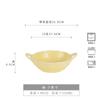 Tazón de Cerámica Vintage con Doble Asa Tazón para Fideos Tazón para Yogur Tazón con Doble Asa Plato Redondo Tazón para Sopa Tazón Estilo Japonés Vajilla Venta al Mayoreo Esmaltado al Horno