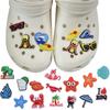 Zapatos de playa de verano de PVC de goma suave, con flores y hebillas, con agujeros, accesorios decorativos con hebillas, en stock en Amazon.