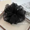 Scrunchie de Organza com Bolinhas de Alta Elasticidade para o Verão, Elástico para Coque Grande, Faixa de Cabelo Scrunchie Elegante e Estilosa