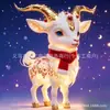 Novos produtos transfronteiriços Natal fofo desenho animado cabra enfeites de carro enfeites de árvore de Natal decorações de casa