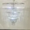 Nuevos Accesorios de Boda Lámpara de Cristal Decoración de Salón de Bodas Decoración de Salón de Cristal Lámpara Acrílica de Múltiples Niveles Candelabro Grande