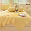 2026 Nueva Clase A Grado Madre e Hijo Algodón Burbuja Suave Tipo Nube Sábana para Cama Hogar Sencillo Color Sólido Juego de Sábanas de Tres Piezas Kin